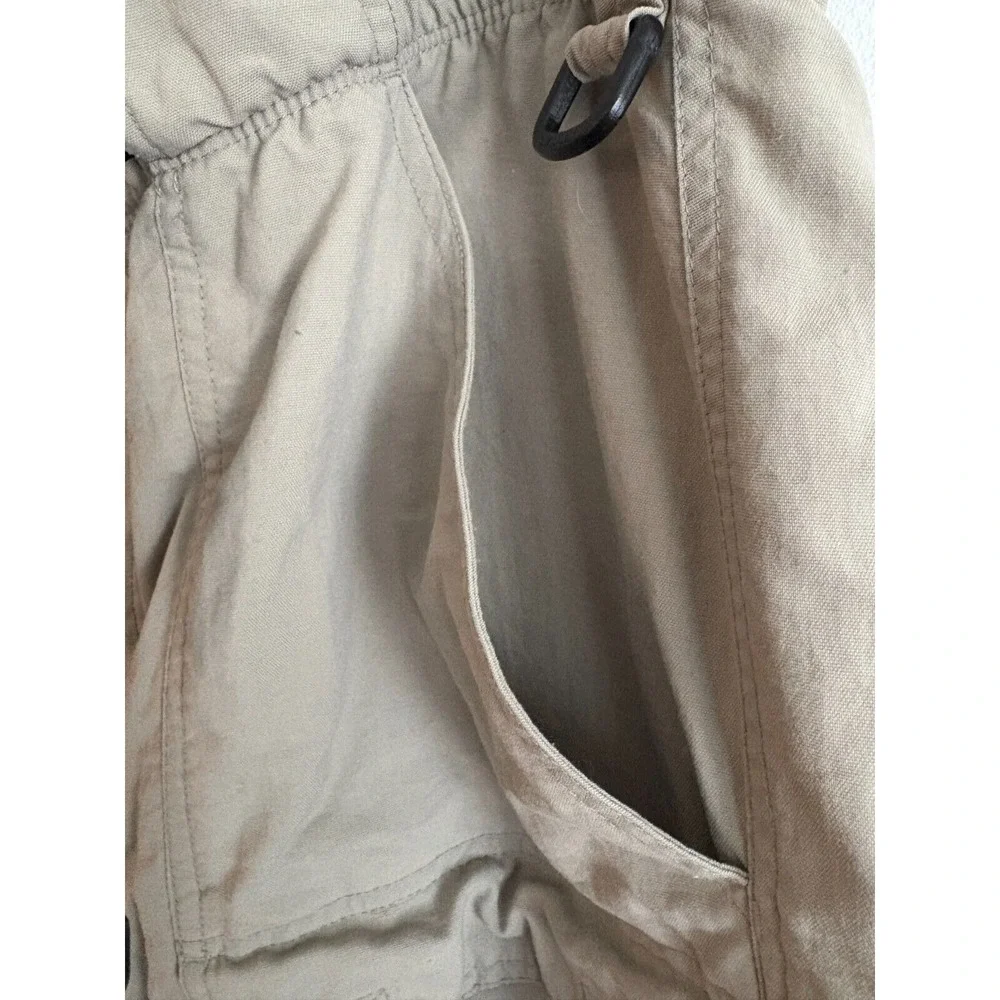 Vtg The North Face Convertible Pants‎ / Shorts Belted Utility Hiking Khaki XL